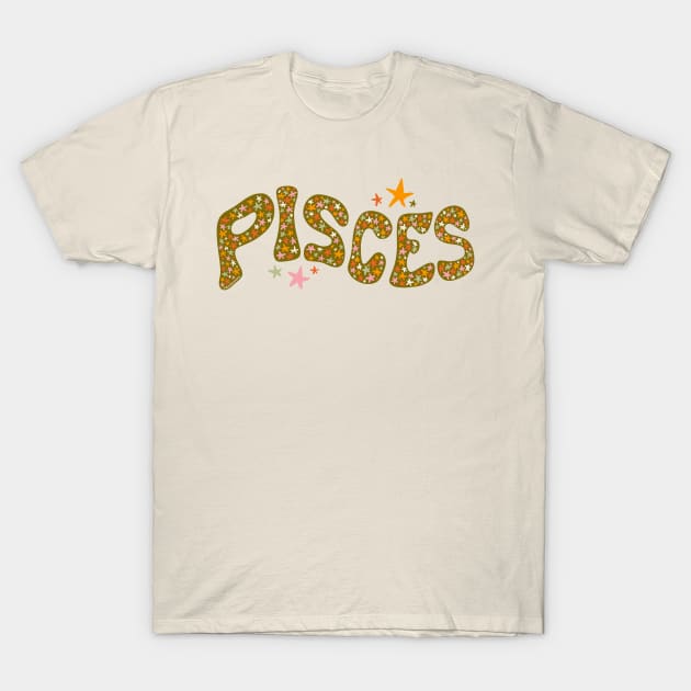 Starry Pisces T-Shirt by Doodle by Meg